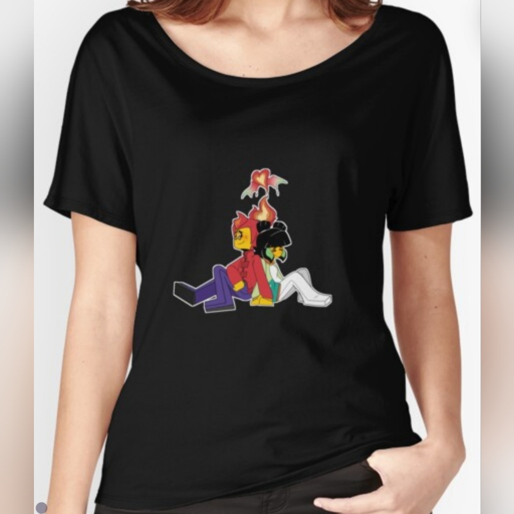 NEW - Women's Monkie Kid Relaxed Fit T-Shirt, Black, Size M